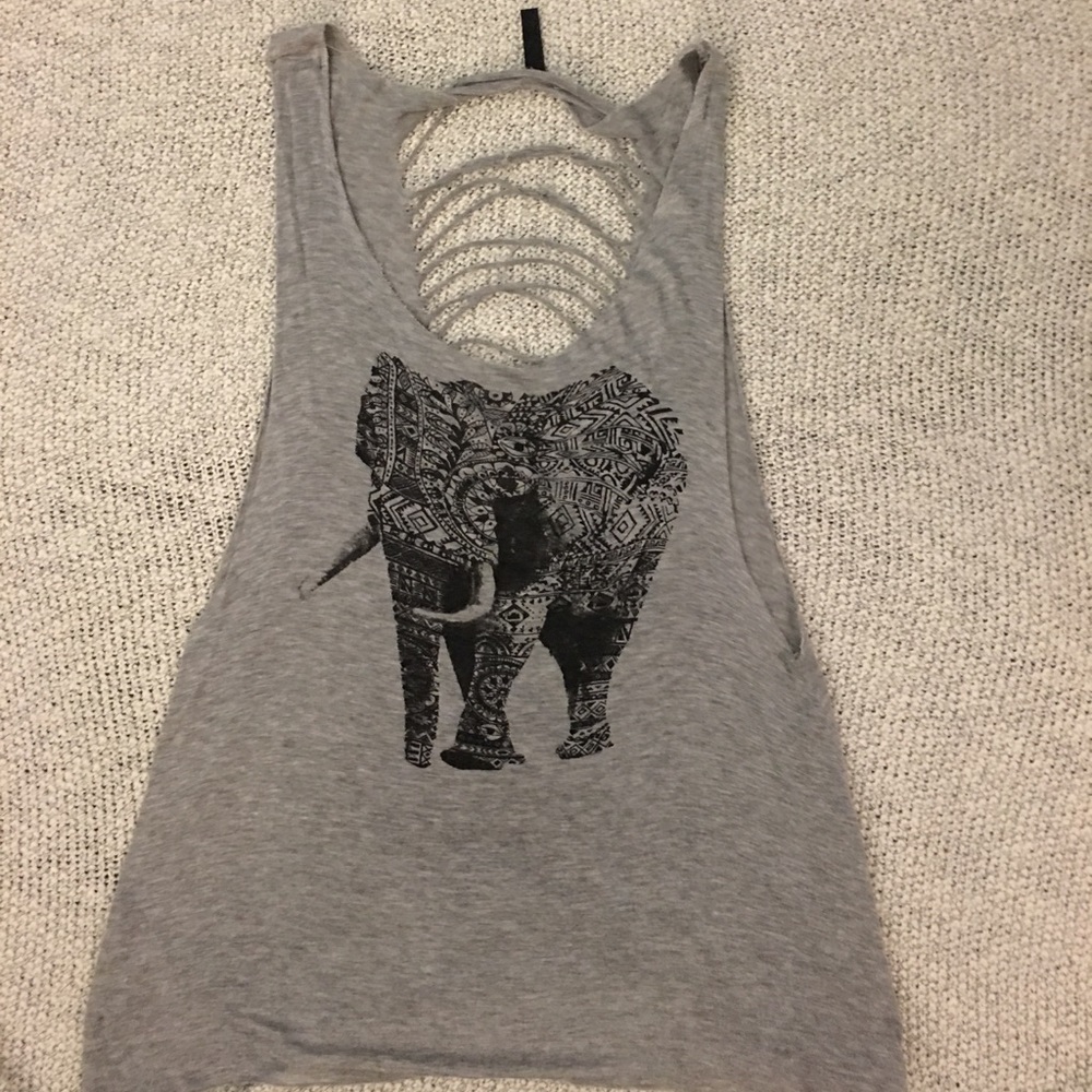 ELEPHANT MUSCLE TANK W/ DESTROYED BACK